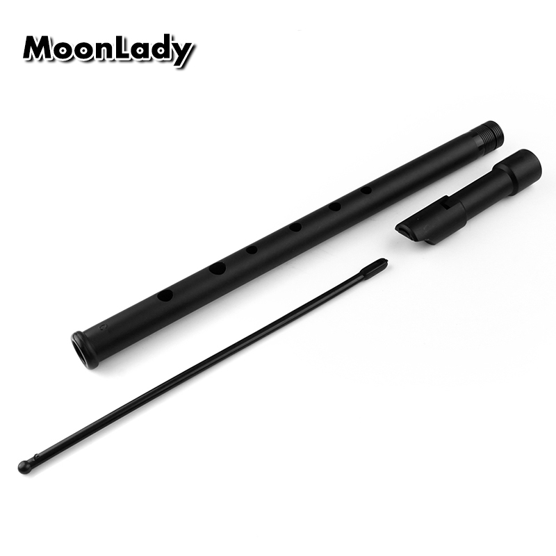 Musical Instrument Irish - Siyah ABS Plastik Flüt C/D Anahtar
