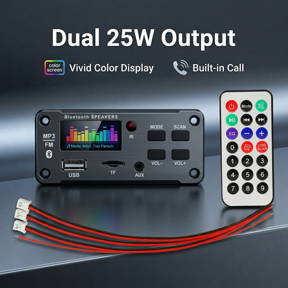 Musical Instrument Amplifier - 50W Amplifikatör Bluetooth MP3 WMA WAV