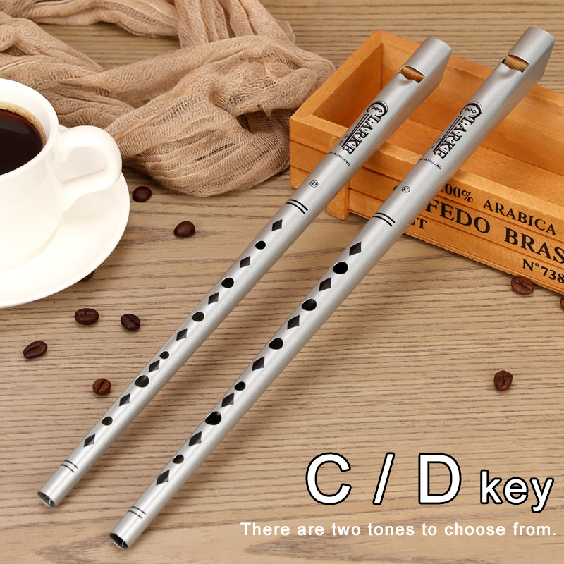 Musical Instrument Irish - Geleneksel Clarke Flütü Gümüş C/D Anahtarlı