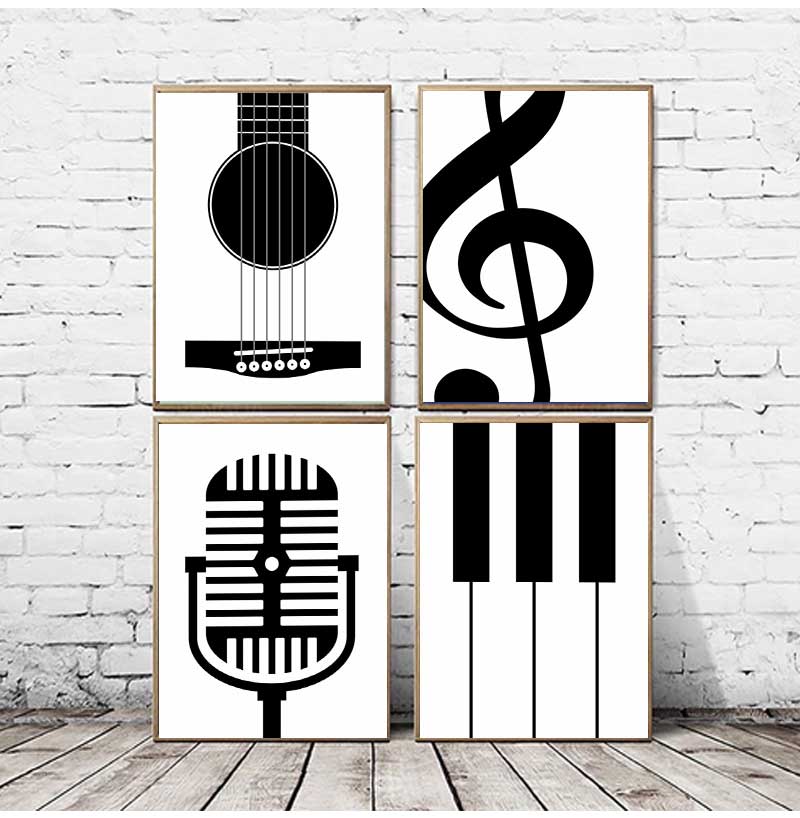 Minimalist Enstrüman Posterler - Picture Of Musical Instrument incelemesi ve fiyatı