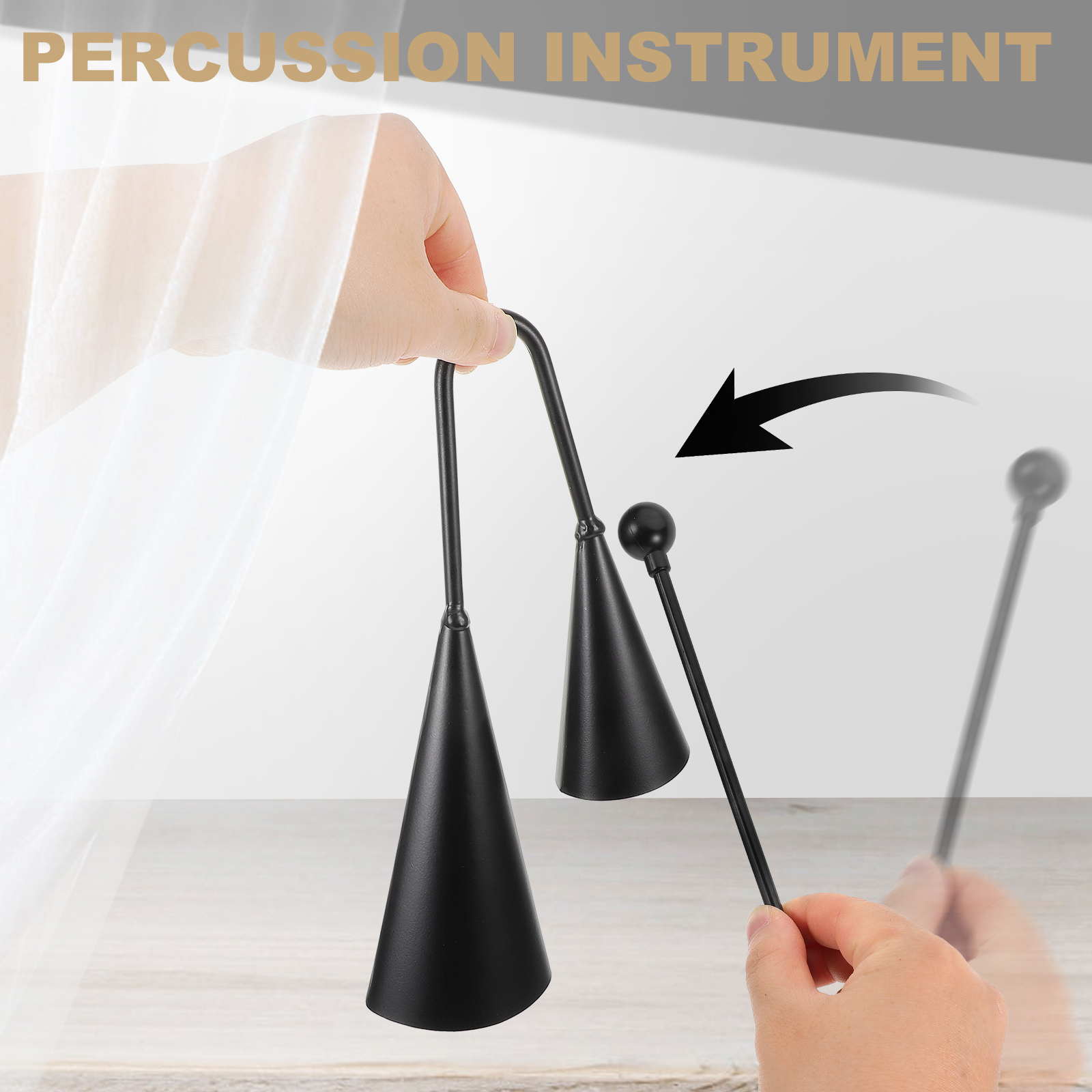 Çift Trompet Metal Cowbell Ago - Musical Instrument Agogo incelemesi ve fiyatı