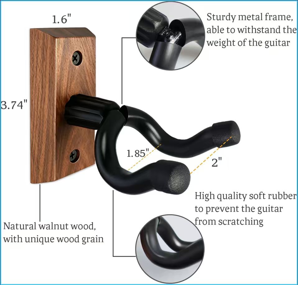 Gitar Duvar Askısı, Siyah Cevi - Acoustic Guitar Dreadnought incelemesi ve fiyatı